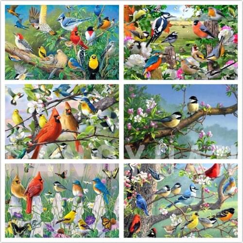 5D Diy Diamond Painting Bird Full Square Rhinestone Embroidery Cross Stitch Kits Home Decoration Handmade Wall Art Pictures