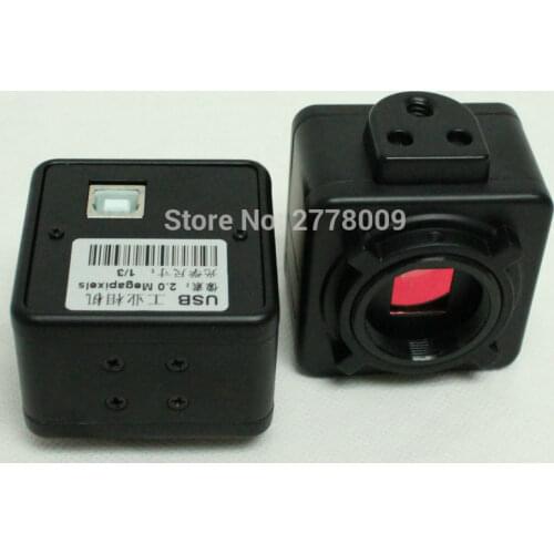 Free Shipping 2.0MP Industrial Digital Electron Microscope Camera USB Video Output Support Optical Lens C CS Interface