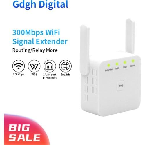Wireless Wifi Extender 300Mbps Wifi Repeater 2.4G Wifi Router Range Amplifier Home Wifi Signal Booster With 1*100M Lan Port