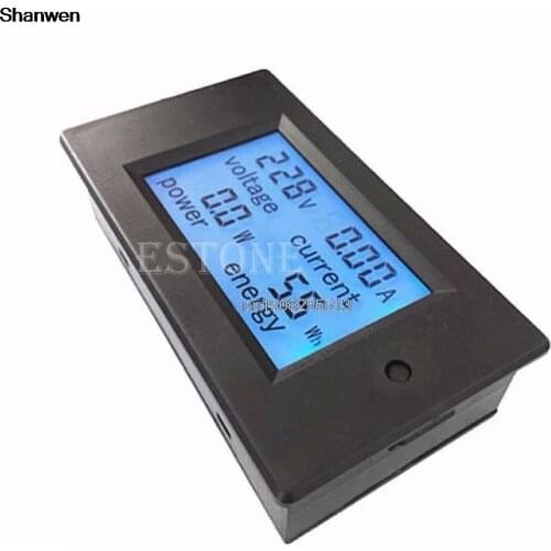 LCD Digital Volt Watt Power Meter Ammeter Voltmeter AC 80-260V 20A