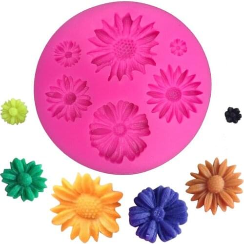 DIY Baking Tool Mould 3d Flower Silicone Molds Fondant Craft Cake Candy Chocolate Sugarcraft Ice Pastry