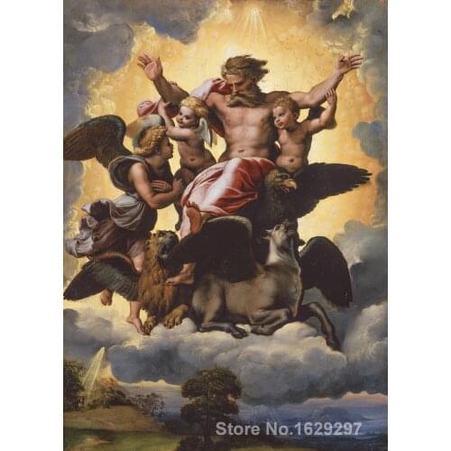 Ezekiels Vision by Raphael sanzio paintings For sale Home Decor Hand painted High quality