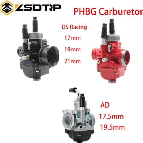 ZSDTRP PHBG 17/19/21 Carburetor DS 17mm 19mm 21mm AD 17.5mm 19.5mm Racing Carburador Carb For JOG50 JOG90 BWS100 RG50 DIO50-90