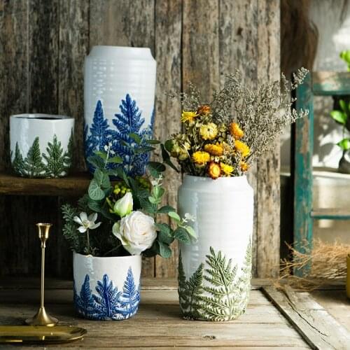 Ceramic Vase Illustration Flower Nordic Home Decor Desktop Relief Sculpture Living Room Decoration Simple ваза декор дома
