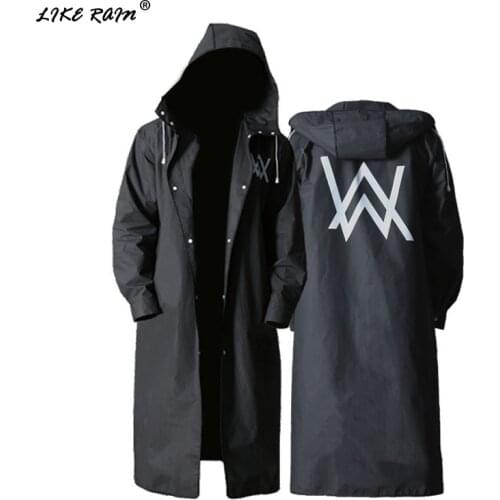 LIKE RAIN Stylish EVA Adult Raincoat Men Outdoor Walker Rain Suit Waterproof Rainwear Hiking Poncho Environmental Rain Coat RC06