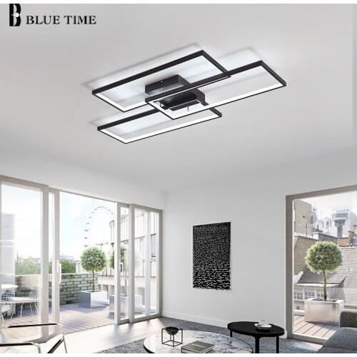 Black&White Modern Led Chandleier 110v 220v Home Decoration Ceiling Chandelier Lamp for Living room Bedroom Dining room Lustres