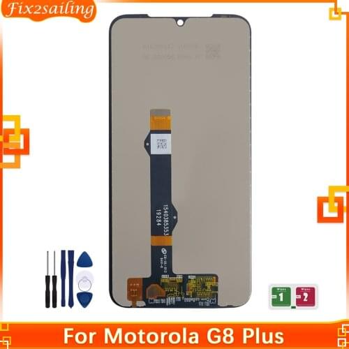 100% New For Motorola Moto G8 Plus Lcd XT2019 XT2019-1 XT2019-2 Display Screen Digitizer Touch Panel Glass Assembly +Tools