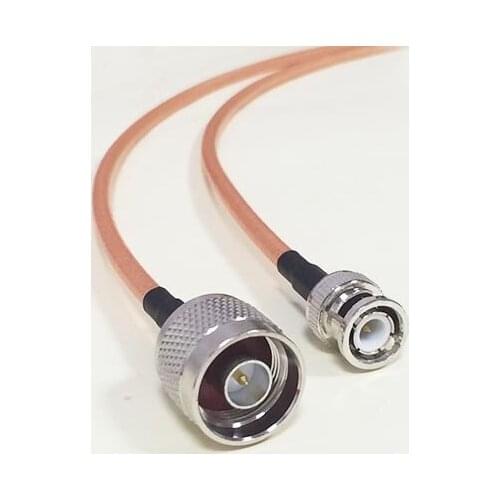 New coaxial cable N male plug to BNC male connector jumper RG142 50CM/100CM wholesale price