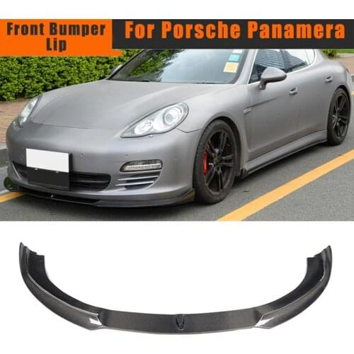 Front Lip For Panamera Front Bumper Lip Spoiler Splitters for Porsche Panamera 2010 2011 2012 2013 Carbon Fiber / FRP