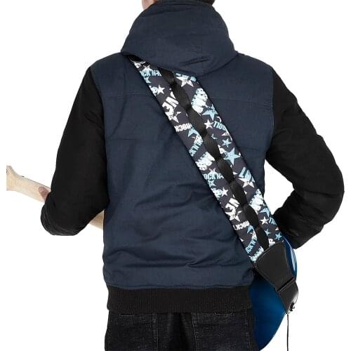 Guitar Shoulder Guitar Strap Oxford Fabric Thick Wide Adjustable Length for Bass Acoustic Electric Guitar Accessaries