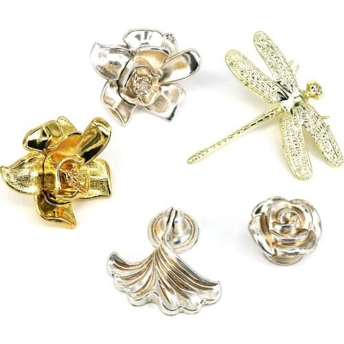 1PC Gold/Antique Silver Cabinet Handle Furniture Accessories Cupboard Door Pulls Knob for Wardrobe Drawer