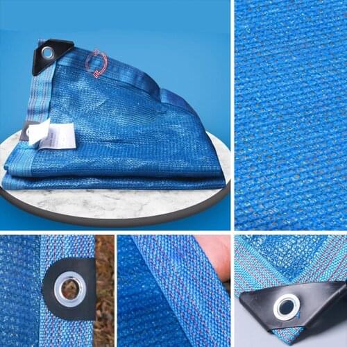 Blue HDPE Anti-UV Garden Sun Net Sun Protection For Greenhouse Plants Balcony Privacy Netting Outdoor Succulent Plant Shade Nets