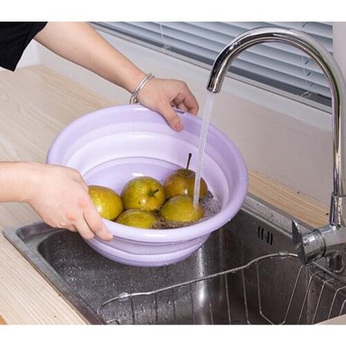 Portable Folding Bucket Foldable Basin Tourism Outdoor Folding Bucket Fishing Promotion Camping Car Wash Bucket Outdoor Camping