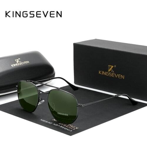 KINGSEVEN Mens Glasses Polarized Steampunk Round Sunglasses Men Retro Women Sun Glasses For Men Vintage Style