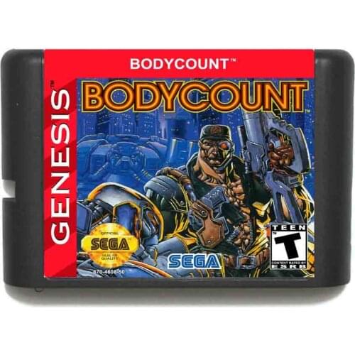 Body Count NTSC-USA 16 bit MD Game Card For Sega Mega Drive For Genesis