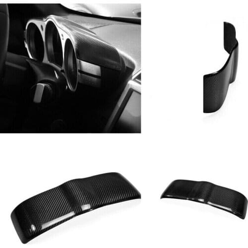 Carbon Fiber Sticker Dash Trim Replacement Modified Car Accessories Fit For Nissan 350Z Z33 Nismo 2003-09 Speedometer Top cover