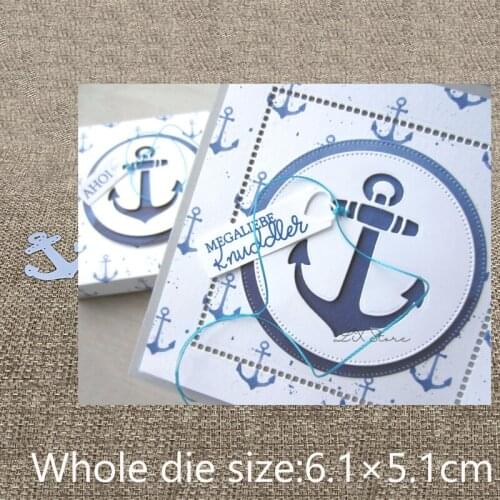 New Design Craft Metal Cutting Die die cuts Anchor decoration scrapbook Album Paper Card Craft Embossing die cuts