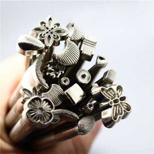 10sets 20pcs/set Professional DIY Leather Working Saddle Making Tools Herramientas Craftool Carving Leather Craft Stamps ZA1104