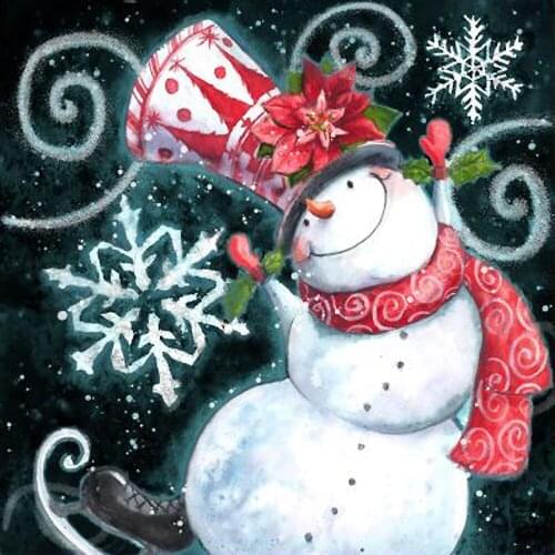 5d Diamond Painting Full Drill Square Santa Claus Snowman Diamond Embroidery Rhinestone Picture Mosaic Christmas Decoration