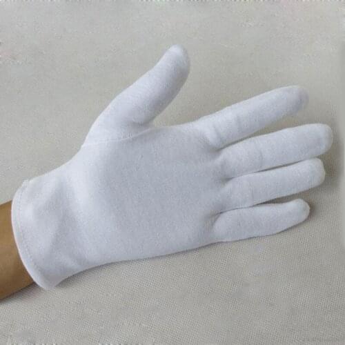 100% Cotton White Gloves Liturgy Gloves Work Gloves Male Womens Gloves