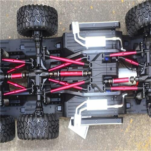 For TRAXXAS 1/10 TRX6 TRX-6 CVD Type Rear Drive Shaft 45# Hardened Steel Joint + Aluminum Alloy Body Support