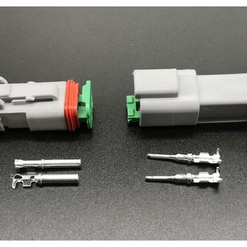 DT-2P/S 5 sets of 2 pin 1.5 waterproof male and female car connector connector plug for car, motorcycle, skateboard