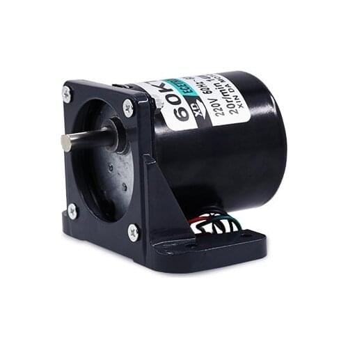 Motor+Bracket 60KTYZ eccentric shaft permanent magnet synchronous AC motor 220V14W2.5rpm-80rpm CW CCW motor