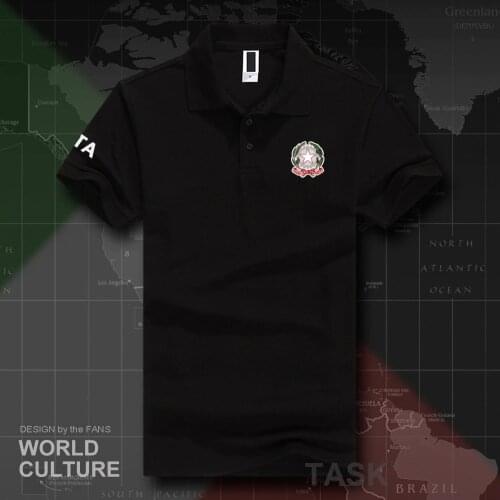 Italy Italia Italian ITA polo shirts men short sleeve white brands printed for country 2018 cotton nation team flag fashion 20