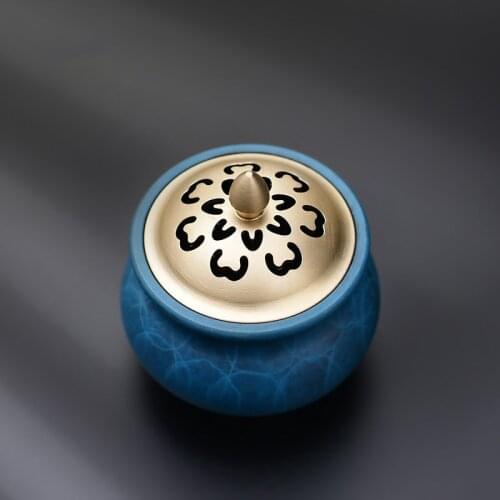 Beauty decor Delicate Metal Alloy Brass Copper Coils incense Zinc Alloy Censer Thurible burner Coil Incense burner incensory