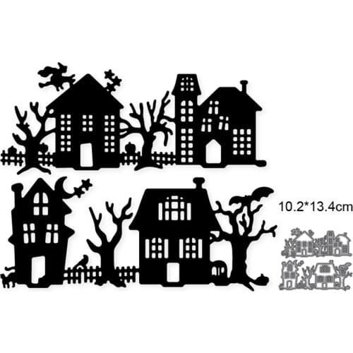 AILIDA Craft metal cutting dies cut die mold Halloween Castle decoration Scrapbook paper craft knife mould blade punch stencils
