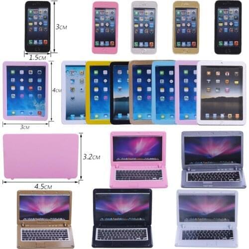 Mini Laptop, Mobile Phone, Tablet For 18 Inch American&43Cm Baby New Born Doll, Our Generation For Baby Birthday Festival Gift