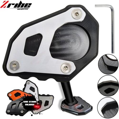 Motorcycle CNC Aluminum For 1050 1090 1190 1290 Side Stand Enlarge Pads Kickstand Side Stand Extension Plate one
