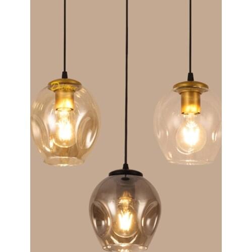 Nordic LED Glass Pendant Lamp Modern Glass Pendant Lights Lighting Indoor Living Room Dining Room Bedrom Home Decor Hanging Lamp