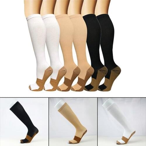 Hot Compression Socks Elastic Comfortable Stockings Breathable Quick Dry Nylon Stocks for Outdoor Sport Hiking Cycling N66