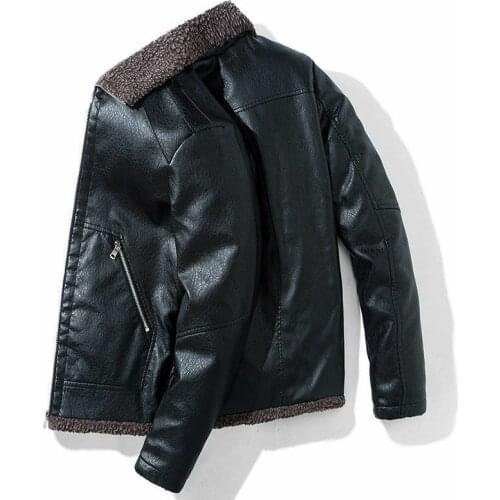 2021 Spring Autumn New Man Suit Oversized Leather Jacket Male Business Fashion Mens Vegan Jacket Slim Fit PU Leather Jacket