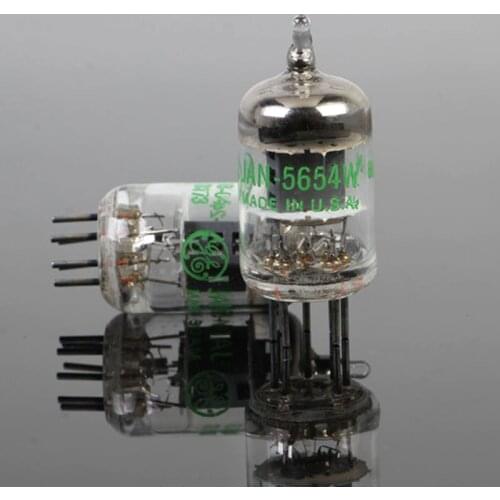 2PCS New US GE5654W Tube Upgrade 6J1 / 6m1 / EF95 tube audio power amplifier tube