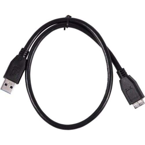 New USB 3.0 Male A to Micro-B Male Data cable for external HDD Hard Drive HDD cable Black