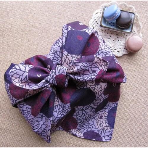 New geisha fan red crowned crane Japanese style wrapping cloth furoshiki handkerchiefs Flower traditional fabric 0222B