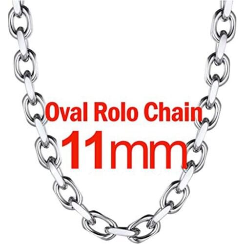 Big necklaces mens link chain neck jewelry stainless steel long necklaces hip hop chain on the neck fashion necklace wholesale