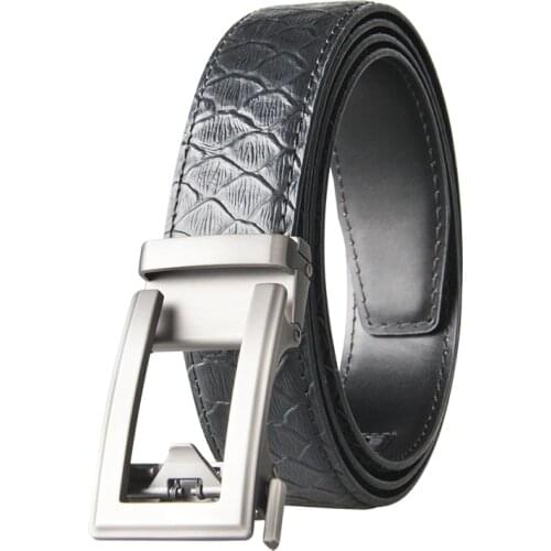 Famous Brand Belt Men Genuine Luxury Leather Belts for Men Strap Male Metal Brown Black Leather Automatic Buckle Belts Men 3.5CM