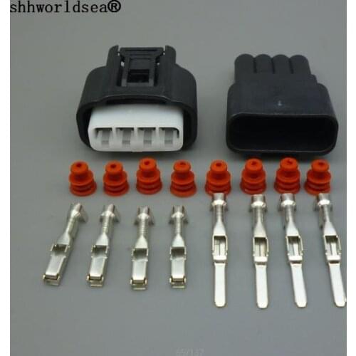 Shhworldsea 100 Sets 4 Pin Ignition Coil Plug 7283-7449-30 11885 Female Auto Connector for Toyota