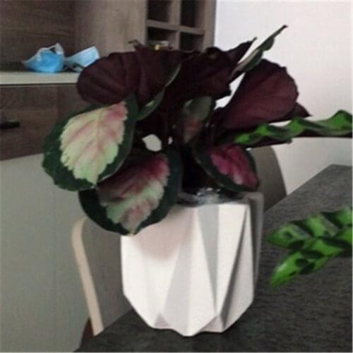 Plaster Clay Craft Mould Handmade Flower Pot Making Concrete Silicone Planter Mold