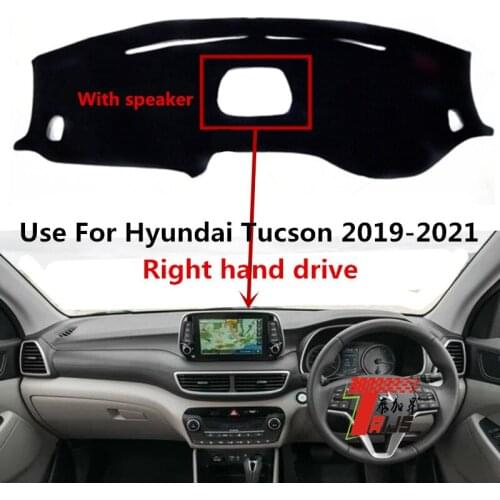 TAIJS Factory 3colors Fashion Polyester Fibre Car Dashboard Pad For Hyundai Tucson 2019-2021 Right hand drive