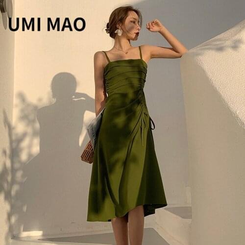 Зеленые летние платья UMI MAO China At AliExpress