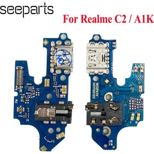 For Realme C2 RMX1941 USB Charging Connector Charger Port Dock Plug Connector Board For Realme A1K CPH1923 Charging Port Cable