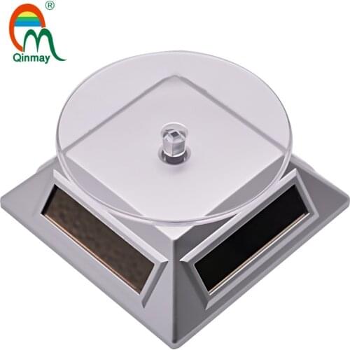 Solar rotating display table can install battery jewelry rotating display plate