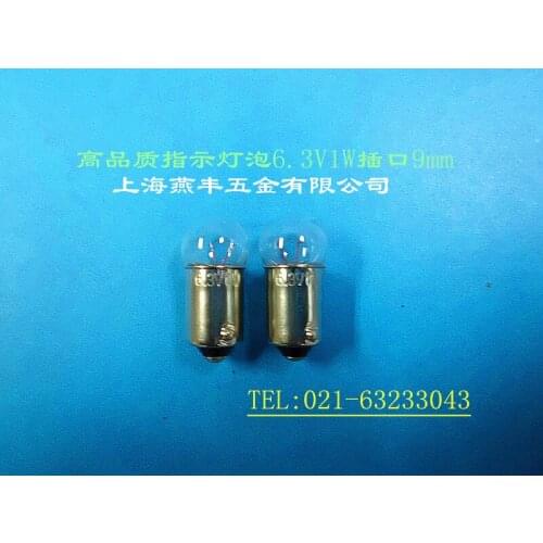 High quality instrumentation equipment indicating lamp indicating lamp socket 9mm 6.3V1W G11X23
