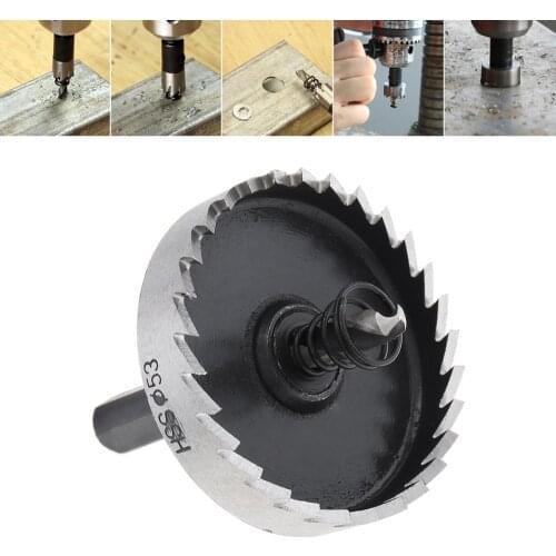 53mm 65mm High Speed Steel Gear Type Hole Saw Drill Bit for Stainless Steel Pipe Aluminium Pipe with Hexagon Wrench