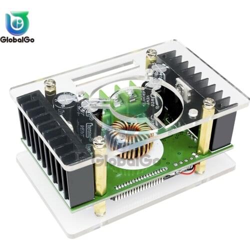 LCD Display Step-down Power Module with Case DC 10V-32V 16A to DC 10V-60V 8A 150KHz DC-DC Step Down Buck Converter Power