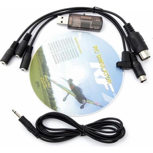 1pcs Computer Games RF7 22 in 1 RC USB Realflight Flight Simulator Set Fit for XTR G5 G6 G7 Flysky FS-I6 FS-TH9X FS-T6 Fs I6 T6